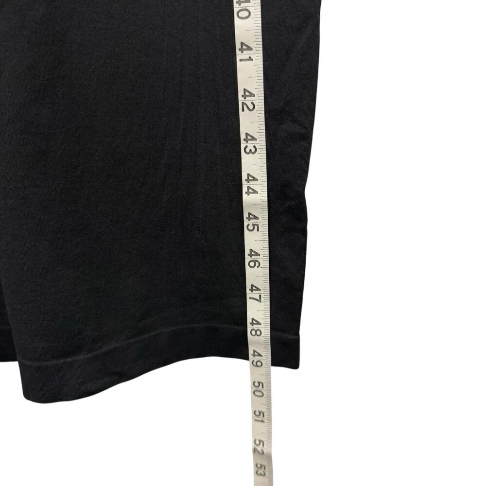 ISABEL MATERNITY MAXI DRESS LONG SLEEVE BLACK BACK SLIT SIZE L STRETCH MINIMAL - Picture 6 of 6